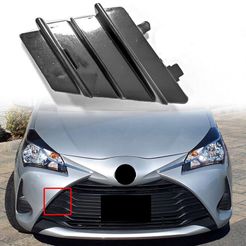 3D Druck Einsatz für Becherhalter passend für Toyota Yaris GR Schlüsse -  55Parts