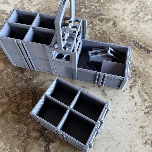 RC car or Drone Battery Caddy Kit for 30cal Ammo can Batt-Tac Pac 3D model