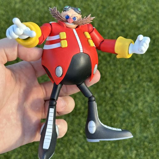 3D file Dr. Eggman (6 inch Custom Action Figure) 🦸 ・Model to download ...