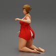Girl-05.jpg Fichier 3D Femme sexy en chemise de nuit se mettant à genoux Modèle d'impression 3D・Design à télécharger et à imprimer en 3D, 3DGeshaft