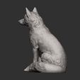 Fox-sitting13.jpg Fox 3D print model