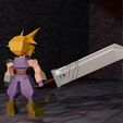 6.jpg Final Fantasy VII - Cloud Low Poly