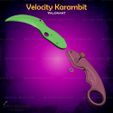5.jpg Velocity Karambit Cosplay Valorant - STL File 3D print model