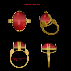 1.png Archivo STL anillo collor stone・Modelo para descargar y imprimir en 3D