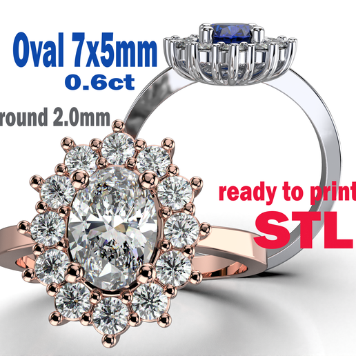 Engagement-ring-OVAL-7x5mm-06ct-STL-printable.png Engagement ring OVAL 7x5mm 06ct -STL printable