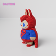 2.png Labubu X Superman Knitted - Crochet - No Supports