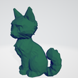 4.png Low Poly, Cat, Sculpture