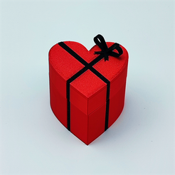 1.png Jewelry gift box, HEART shaped, 4,5 cm in height