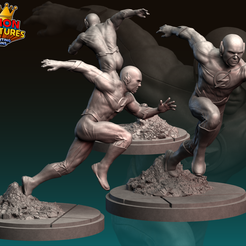 fla1.png STL file Marvel crisis protocol flash presupported included・Design to download and 3D print