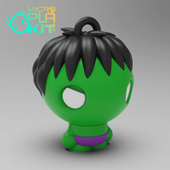 untitled.102510.png Free STL file The HULK (MicroPlaKit Series) [UPDATED]・Model to download and 3D print, purakito