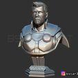 02.JPG Thor Bust Avenger 4 bust - 2 Heads - Infinity war - Endgame 3D print model