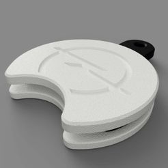 Pictrue-Opel.jpg STL file OPEL SHOPPING CART CHIP/COIN HOLDER, KEY FOB・3D printing template to download