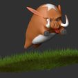 06.jpg 3D-Datei Stylized boar kostenlos・Design für 3D-Drucker zum herunterladen