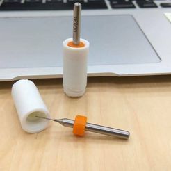 23633300_10215293114469399_1428673081_o.jpg Free 3D file Nozzle Cleaning Drill Bit Holder (simple)・3D printable object to download