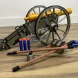 Cannnon_other_parts.webp Napoleonic Nerf Cannon (V1-0)