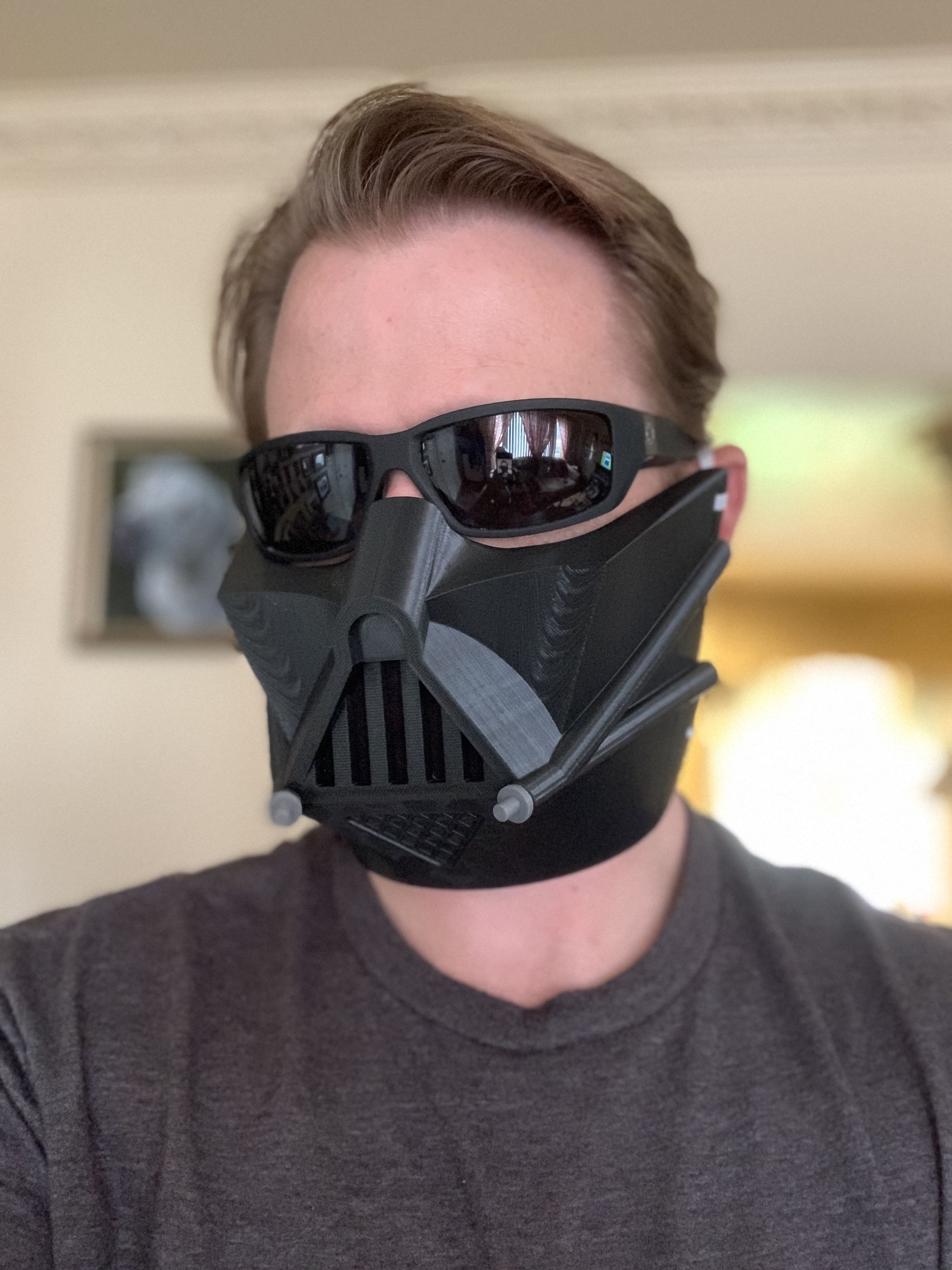 3D printed Darth Vader Face Mask • made with Creality Ender 3・Cults