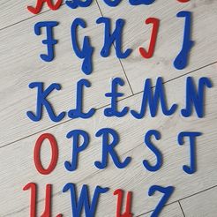 20211007_080950.jpg Fichier STL Alphabet polonais Montessori/ Polski Alfabet Abecadlo・Objet pour impression 3D à télécharger