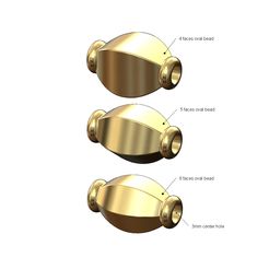 — > / 4 faces oval bead \ lw oS vy 5faces oval bead NZ oo 6 faces oval bead 4 \ ‘3mm center hole Archivo STL Cuenta ovalada facetada y modelo de pulsera impreso en 3D・Diseño de impresora 3D para descargar, RachidSW