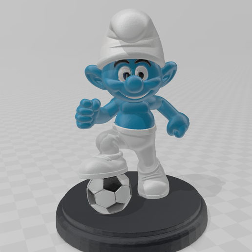Schtroumpf : Full Soccer Set Avec Présentoir - Figurine Schleich (neuf)
