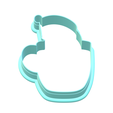 snowman-cup-2.png Snowman Cup Cookie Cutter | STL File