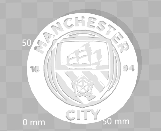 Manchester City logo - 3D model önizlemesi