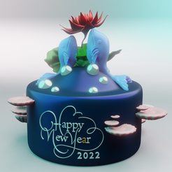 new-year-gif.png STL file Happy New Year 2022🎁🎉GIFT🎉🎁・Design to download and 3D print, meharban