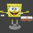 9.png Spongebob Happy sculpture 3D print