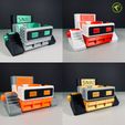 snb2-colors.jpg STL file SNB2: Sticky Note Bot (Snib) - Desktop Organizer・Template to download and 3D print