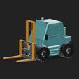 1-02.jpg Cute Mecha Forklift Toy - Modular 3D Printable Assembly Kit