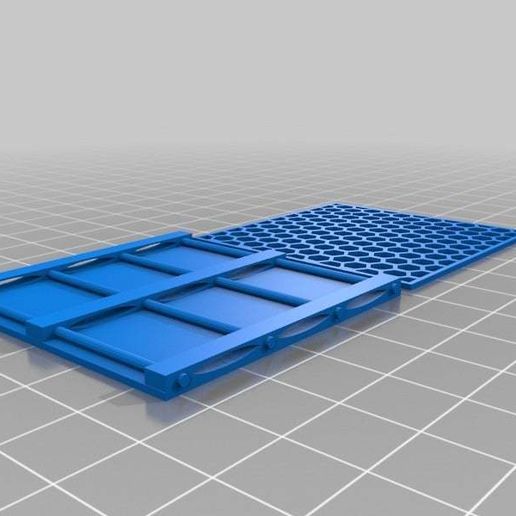 Pallet; metal hex mesh - 50 mm x 50 mm - 3D model önizlemesi