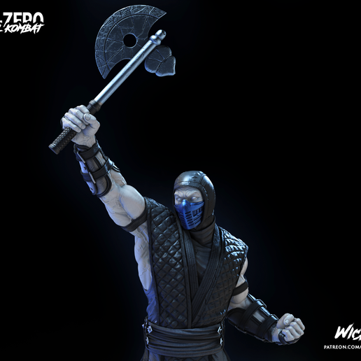 🗿 Wicked Video Game Sub Zero Sculpture: Tested and ready for 3d