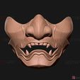 01.jpg Ghost Of Tsushima - The Sakai Mask - Samurai Cosplay Mask
