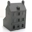 Cafe-de-Normandie-3d-printed-tabletop-wargaming-miniature-terrain-28mm-15mm-20mm-printed-empty-front.jpg Cafe de Normandie - Wargaming Terrain / Modelleisenbahnbau