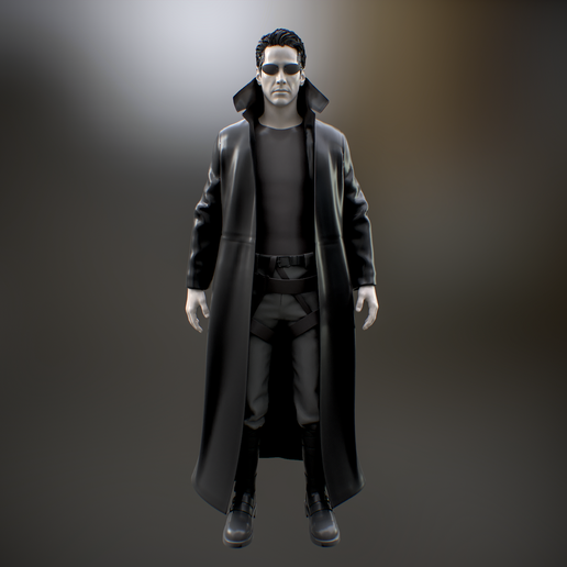 👾 Neo Matrix revolution Keanu Reeves・ STL File for 3D printing・Cults
