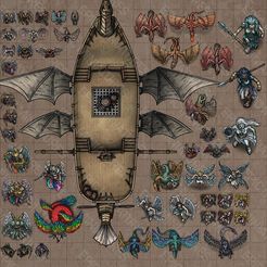 aaaa.jpg 3D-Datei Sky Dominion ‧ Virtual Tabletop Token Set ‧ VTT Tokens Collection ‧ DnD Miniature Game Components ‧ RPG Wargame Monster & Building・3D-druckbare Vorlage zum herunterladen