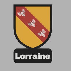 Lorraine-Logo-1.jpg Blason de la Lorraine LED Nightlight Lamp Table / Wall Decoration Same Layer Print
