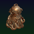 7.png Diving helmet with octopus