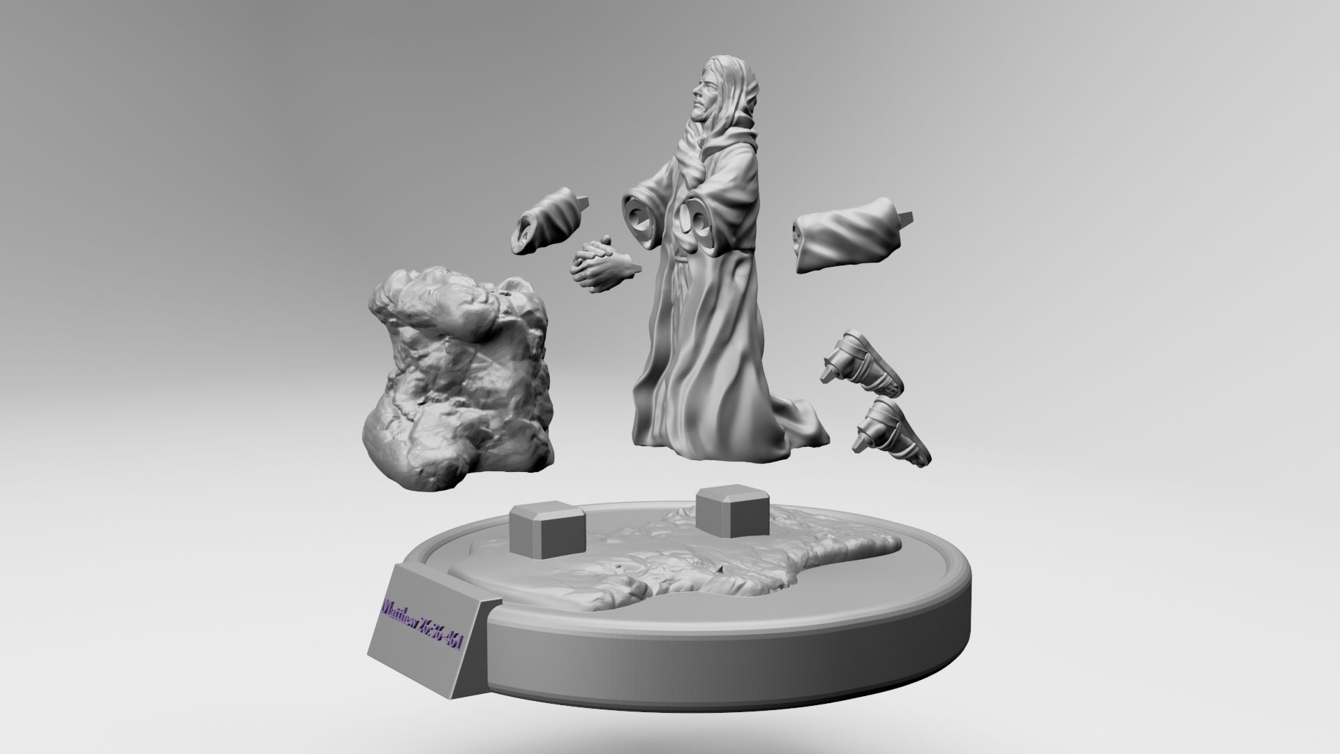 18.jpg STL-Datei Jesus betet in Gethsemane - 3DPrinting kostenlos・Design für 3D-Drucker zum herunterladen, ronnie_yonk