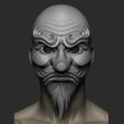 24.jpg Japanese Tengu Mask Oni Demon Mask Samurai Mask 3D print model