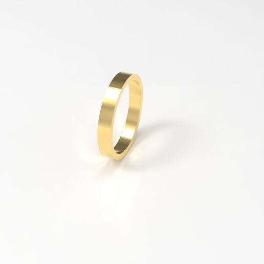 alliance ring square band 3.0mm 3D model