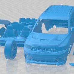 Dodge-Durango-SRT-Hellcat-2021-Partes-1.jpg 3D file Dodge Durango SRT Hellcat 2021 Printable Car・3D printing idea to download
