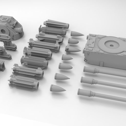 Interstellar Army Anti-Air Artillery 3D model