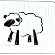 3_sheepIllustration_flat.jpg Tiny sheep from LEO the Maker Prince (MINIATURE)