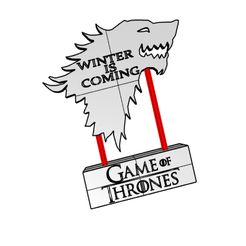qw11.jpg Archivo STL GAME OF THRONES WINTER IS COMING lámpara・Diseño imprimible en 3D para descargar
