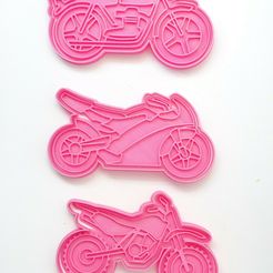 DSC05623.jpg Archivo STL cookie cutters cortantes galletas motos motorcycle・Modelo para descargar y imprimir en 3D