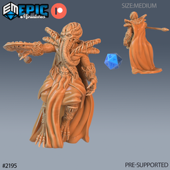 2195-Mind-Eater-Crew-Mage-Medium.png Файл 3D Mind Eater Crew Mage ‧ DnD Miniature ‧ Tabletop Miniatures ‧ Gaming Monster ‧ 3D Model ‧ RPG ‧ DnDminis ‧ STL FILE・3D-печатная модель для загрузки