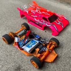 001.jpg 3D file Gamma Turbo - Advanced Printed in Place RC Car・3D printer model to download