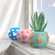 Untitled-1-04.png Love Heart Shape Planter, Valentine's Day Love Decor, Surprise and Gift for Couple, Love Gift, Ready to Print, 3D STL File Digital Download