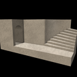 2023-09-12-093028.png Escalier d'entrée du palais de Jabba (Diorama du palais de Jabba, partie 8) pour figurines de 3,75" et 6