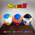 Render-huevo-dbz-3.png Dragon Ball Z Easter Eggs Piggy Bank - Pack x4 (Goku, Vegeta, Ship and Corp Capsule)